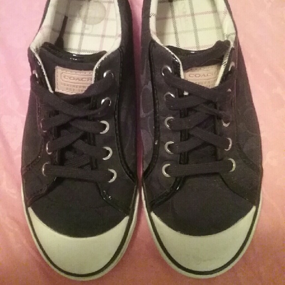 Coach signature black sneakers