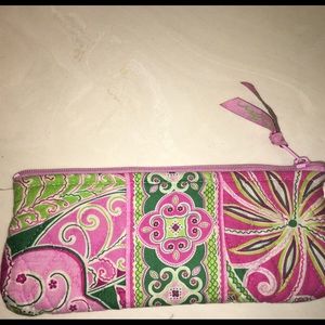 Vera Bradley pouch in pinwheel pink