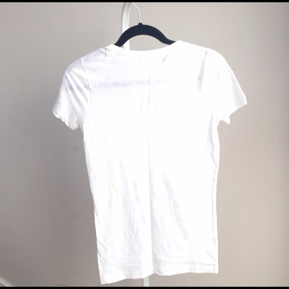 J. Crew Tops - NEW JCrew white t-shirt w 3D floral collar design J. Crew Tops - NEW JCrew white t-shirt w 3D floral collar design