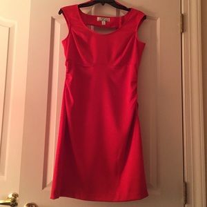 Sexy red dress with cut out back