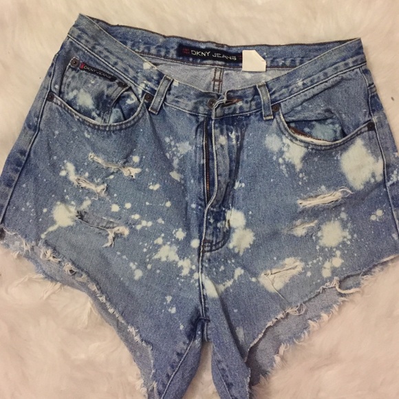Custom High Waisted Vintage DKNY Jean Shorts