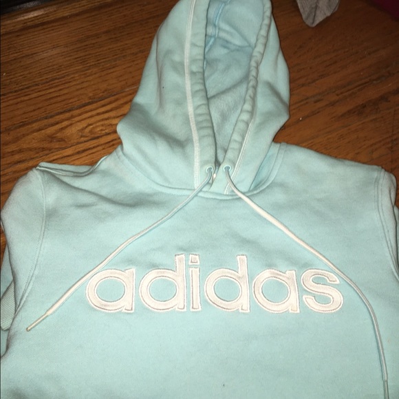 Adidas Tops - Light blue adidas hoodie