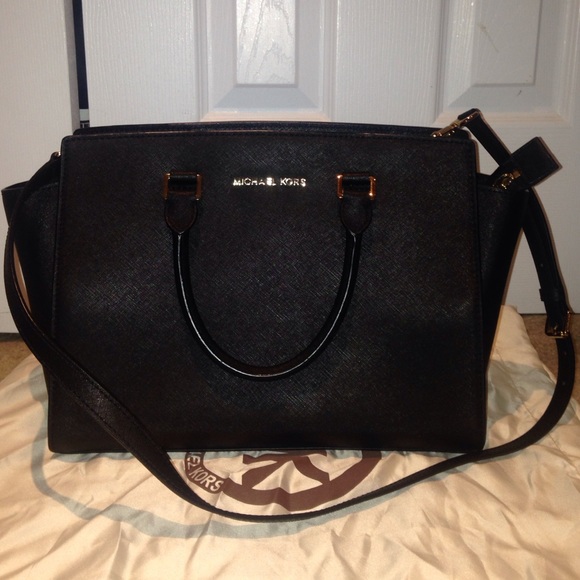 Selma Large Saffiano Leather Satchel | Michael Kors [US] Michael Kors Selma Large