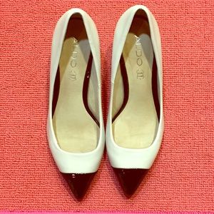 Aldo Kitten Heel pump Black&White