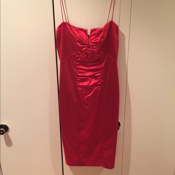 Red Nicole Miller cocktail dress
