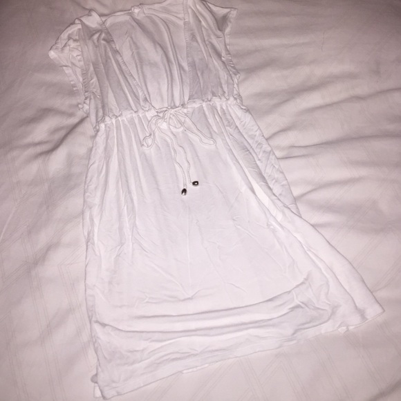 White swim cover up