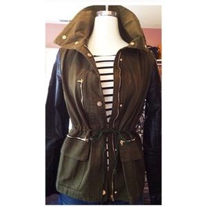 Lumier leather and cargo jacket size L