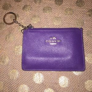 Mini Skinny Leather Keychain Wallet