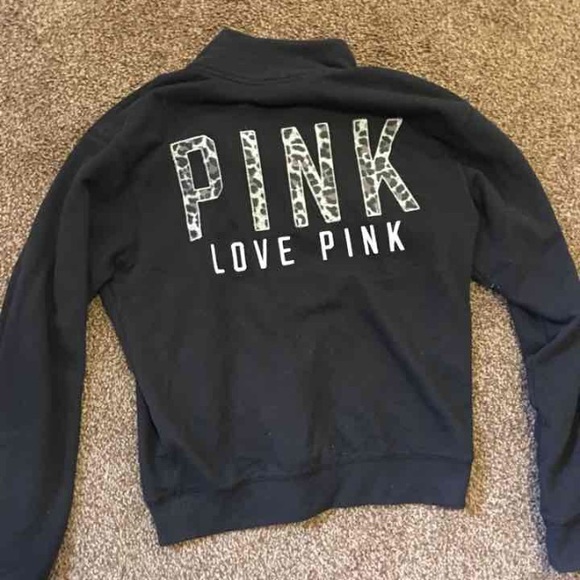 Victoria secret cheetah half zip