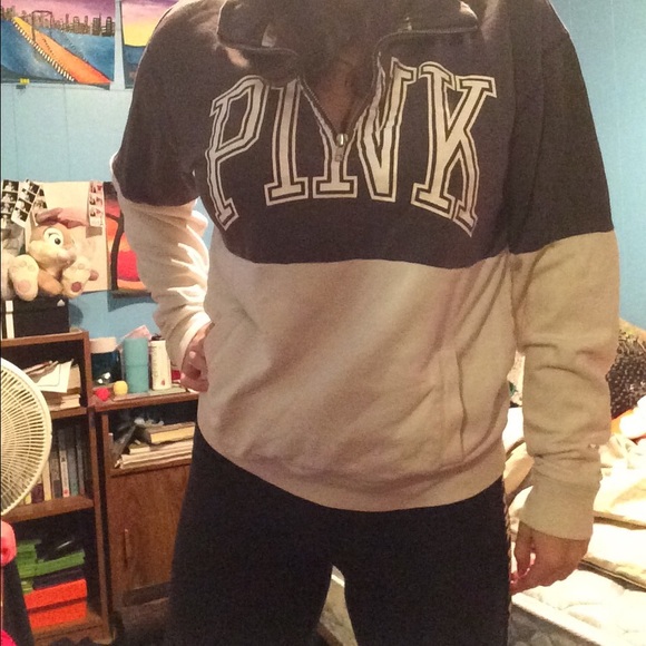 Victoria secret pink half zip