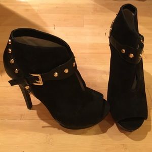 Michael Kors high heel open toe boot
