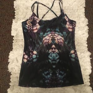 CALIA Printed Cross Back Tank