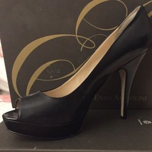 Black Enzo angiolini heels