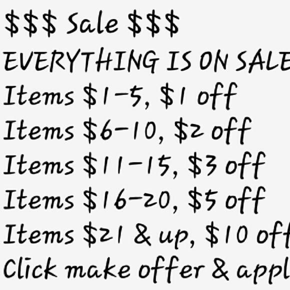 Closet Sale till midnight