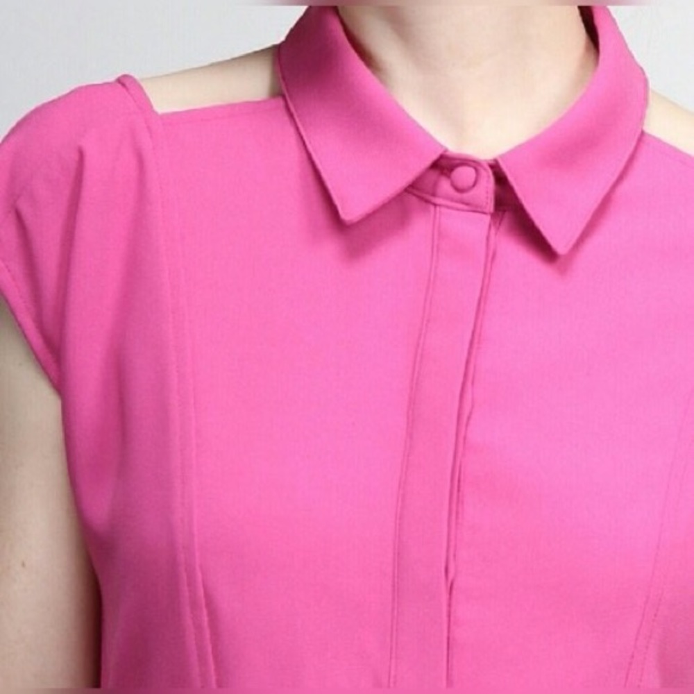 BACKLESS PINK COLLARED DRESS BY MOON COLLECTION - Picture 3 of 3