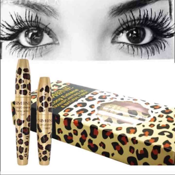 Other - 2 3-D waterproof fiber lash mascara black Simone