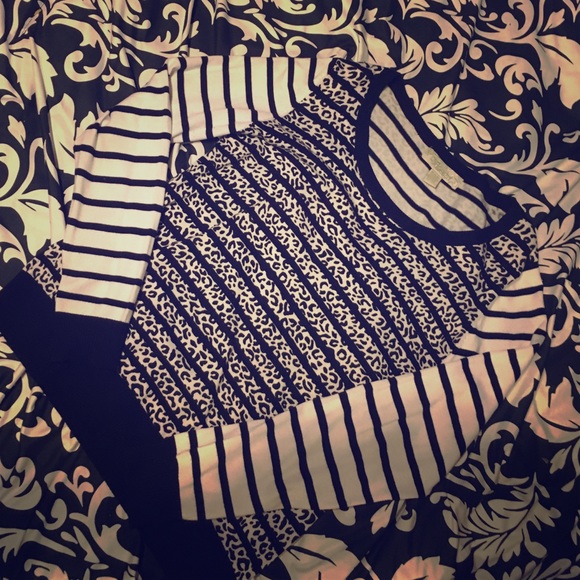 Cheetah striped woman's nylon sweater XL