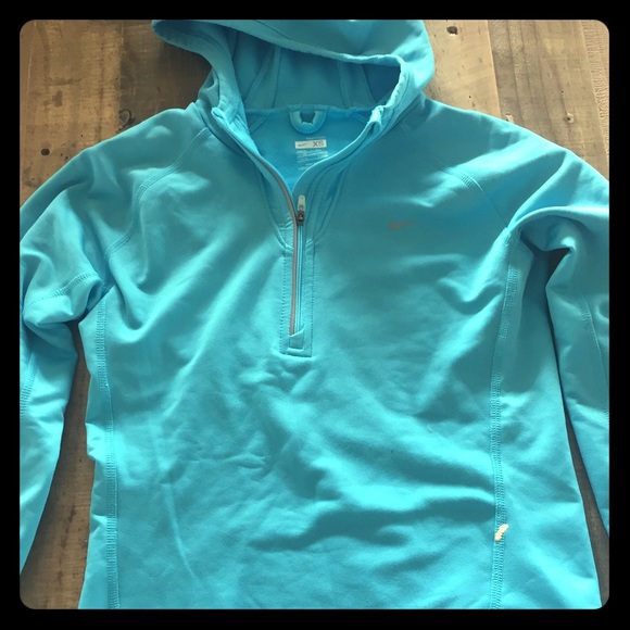 Nike Dri-FIT Thermal 1/2 Zip- Women's. Aqua