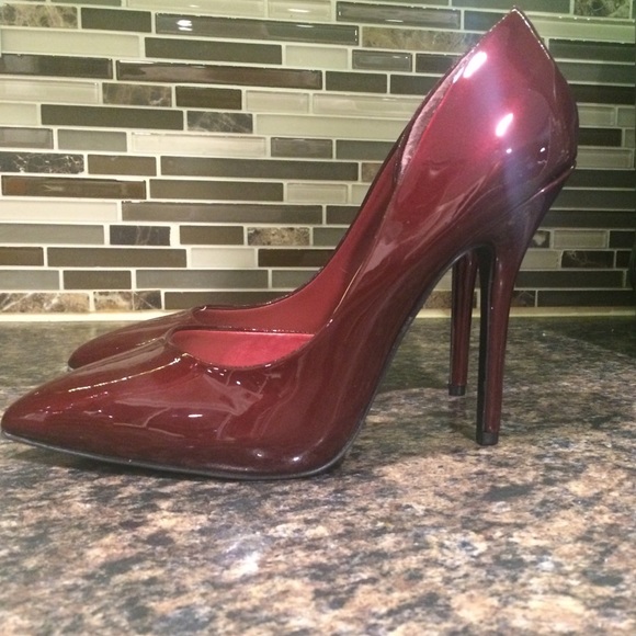 Wine colored heels