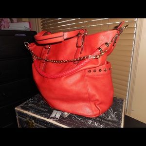 Burnt orange tote