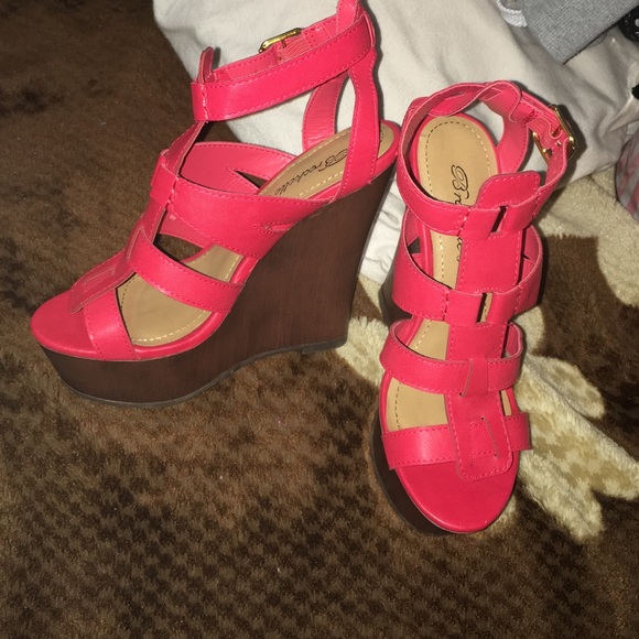 Red/ hot pink heals