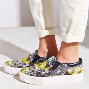 Ash Karma printed leather pointy slip-on sneakers