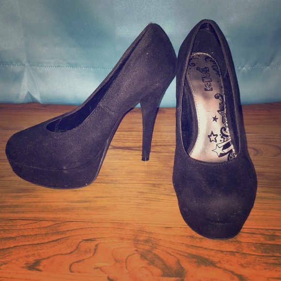 Black high heels