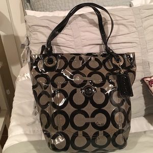 Coach 14264 Alex large patent leather tote