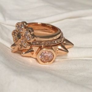 Beyond Rings- Pretty in Pink Stack Ring Set