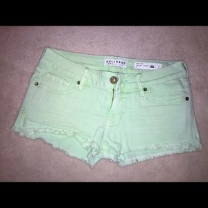 BullHead Mint Green Shorts'