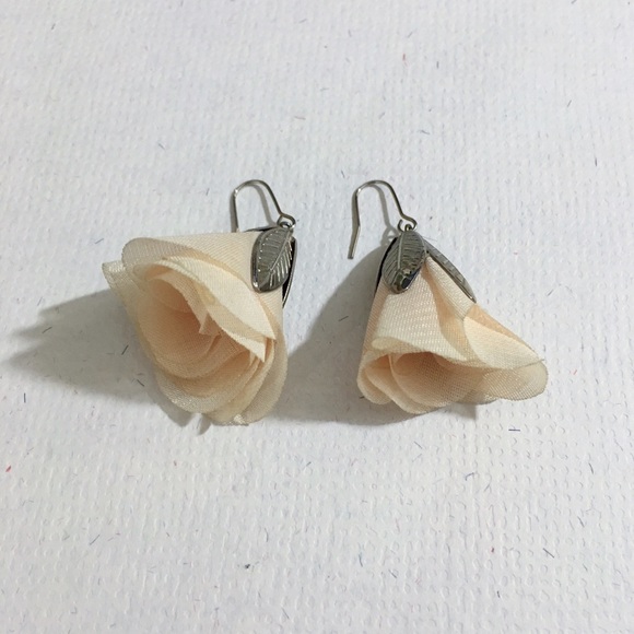 Handmade flower earrings