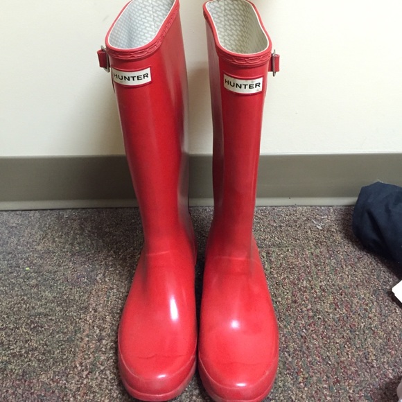 Size 8 Red Hunter Boots