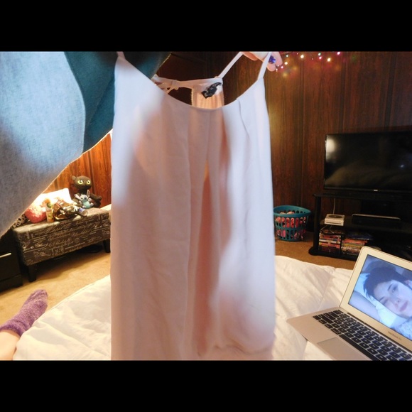 Light muted pink spaghetti strap top
