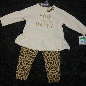 Nwt Baby Girl Carter's 2pc Set