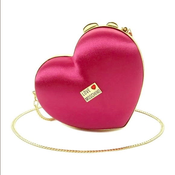 love moschino heart shaped bag