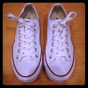 Optic White Converse Low Tops