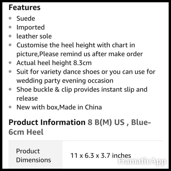 Minitoo Ladies Peep Toe Blue Suede Ballroom Shoes - Picture 4 of 4