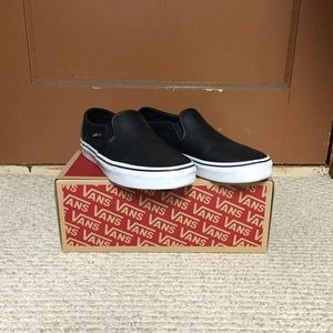 Vans Women's Perforated Leather Slip-on