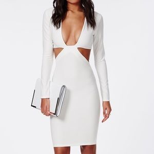 White bodycon dress