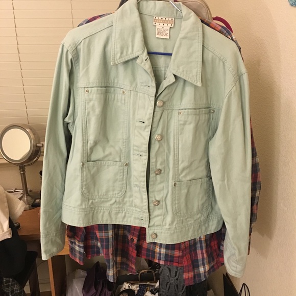mint denim jean jacket