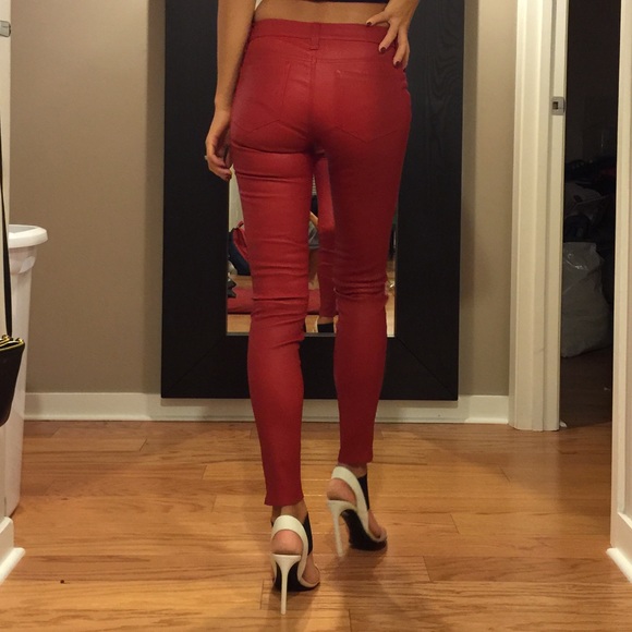 J Brand Pants - J brand red leather pants J Brand Pants - J brand red leather pants