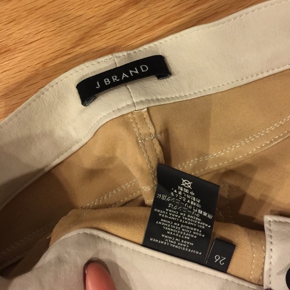 J Brand Pants - J brand cream leather pants J Brand Pants - J brand cream leather pants