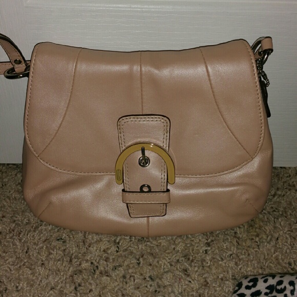 Coach purse with long strap