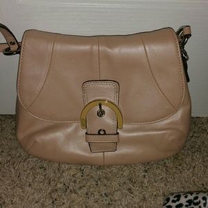 Coach purse with long strap