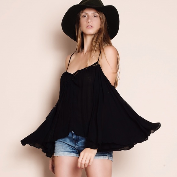 "Stars" Bell Sleeve Peasant Top - Picture 3 of 4