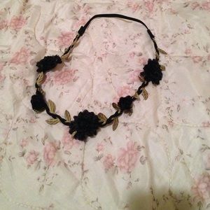 Black floral  H &M headband
