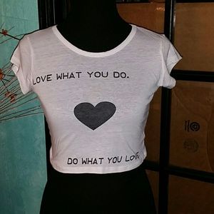 Charlotte Russe mid crop top