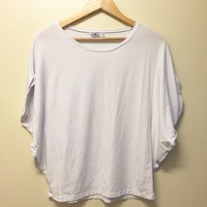 Ava Sky White Slouch Top