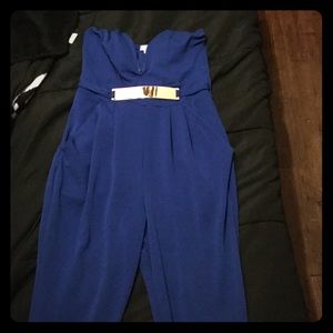 Stylish Royal Blue Romper