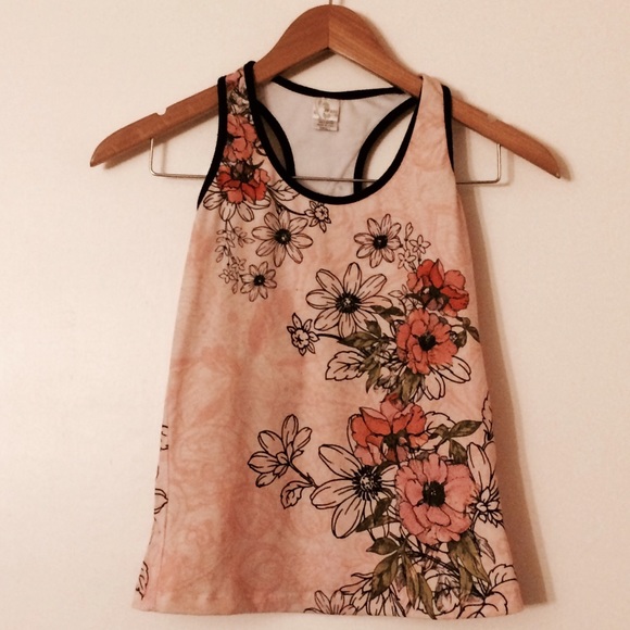 Floral Workout, Racerback Tank Top